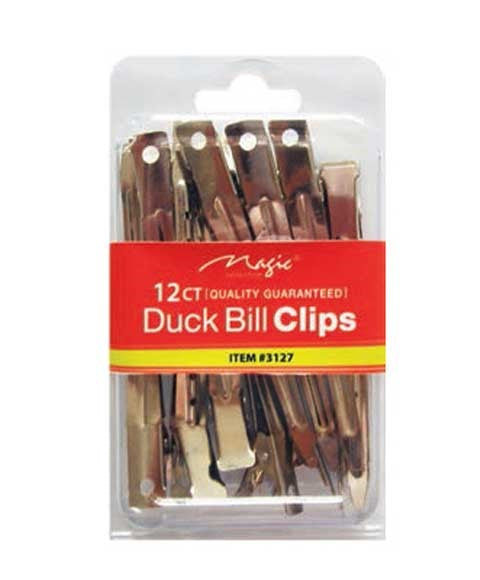 MAGIC METAL 12 COUNT CLIPS DUCK BILL Kids Hair Accessories Asetena Pa
