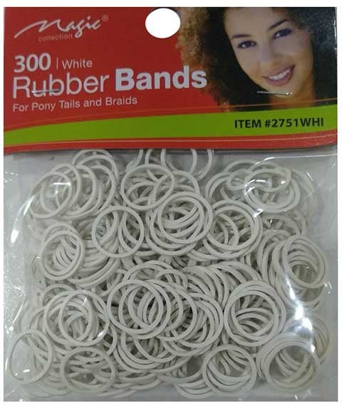 RUBBER BANDS Color White Kids Hair Accessories Asetena Pa