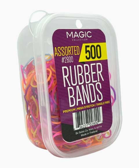 MAGIC COLLECTION RUBBER BANDS ASSORTED 500 Pcs (2700) Kids Hair Accessories Asetena Pa
