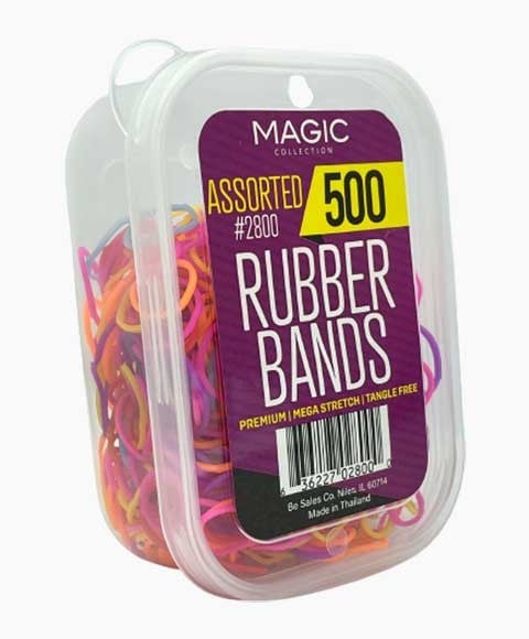 MAGIC COLLECTION RUBBER BANDS ASSORTED 1000 (2900) Kids Hair Accessories Asetena Pa