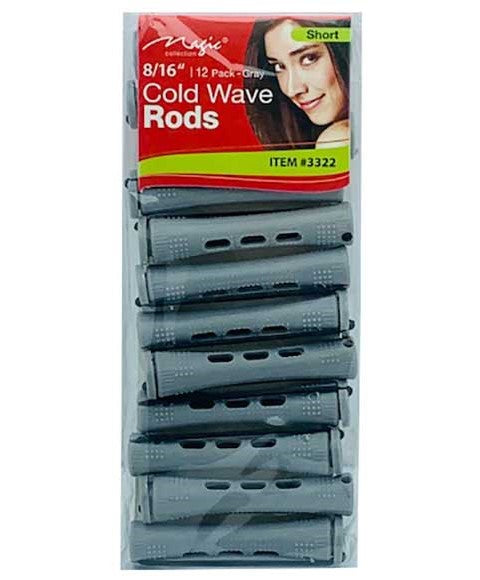 MAGIC COLLECTION COLD WAVE RODS 3322 8/16" Short Color Gray Kids Hair Accessories Asetena Pa
