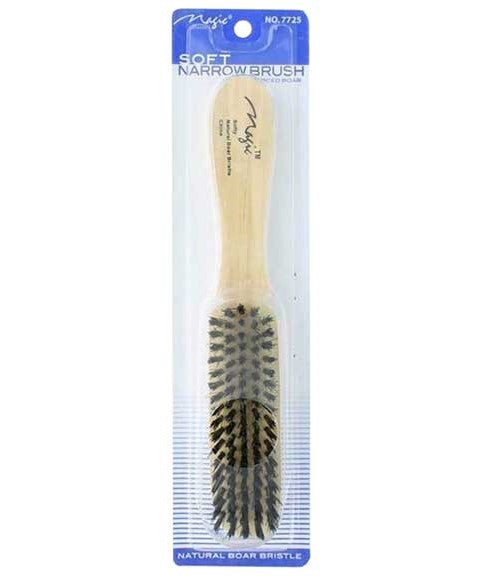 MAGIC COLLECTION NATURAL BOAR BRISTLE SOFT NARROW BRUSH 7725 Color Item 7725 Hair Brushes and Combs Asetena Pa