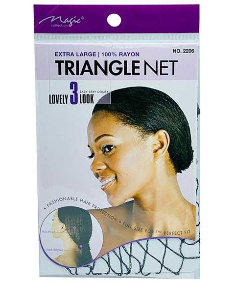 MAGIC COLLECTION TRIANGLE NET 2206 Color Black Durags and Caps Asetena Pa