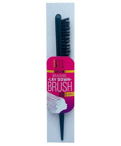 BTL PROFESSIONAL BRAIDING LAY DOWN BRUSH BTLT02 Color Black Hair Brushes and Combs Asetena Pa