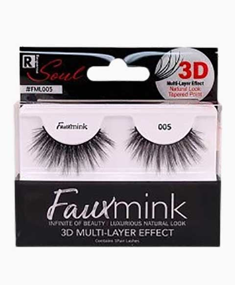 RESPONSE SOUL FAUX MINK 3D EFFECT EYELASH 005 Color Black Eye Makeup Asetena Pa