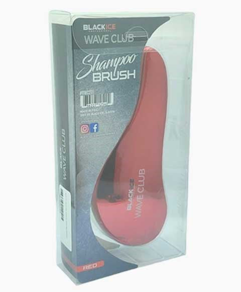BLACK ICE WAVE CLUB SHAMPOO BRUSH RED BWC201 Hair Brushes and Combs Asetena Pa