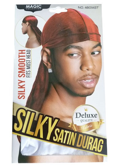 MAGIC COLLECTION SILKY SATIN DURAG 4801AST Durags and Caps Asetena Pa