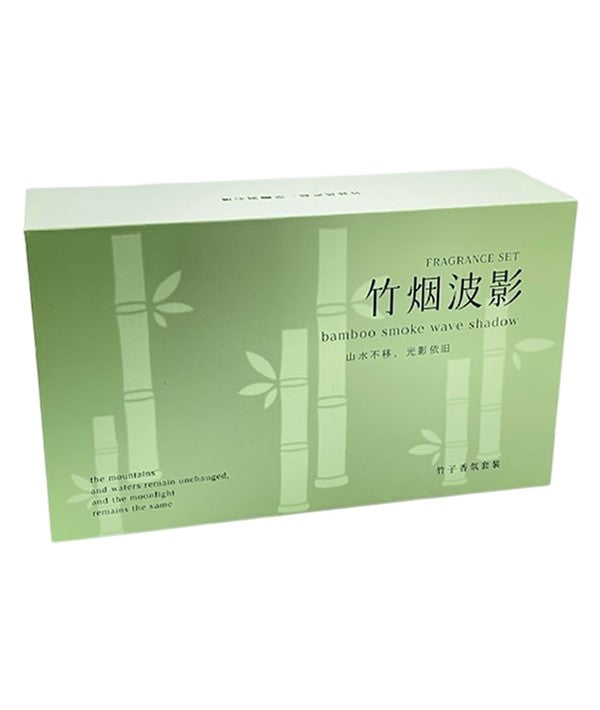 BAMBOO SMOKE WAVE SHADOW CANDLE GIFT BOX SET Candles Asetena Pa