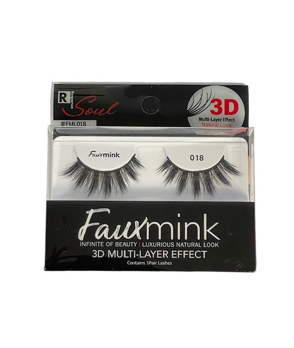 RESPONSE SOUL FAUX MINK 3D EFFECT EYELASH 018 Eye Makeup Asetena Pa