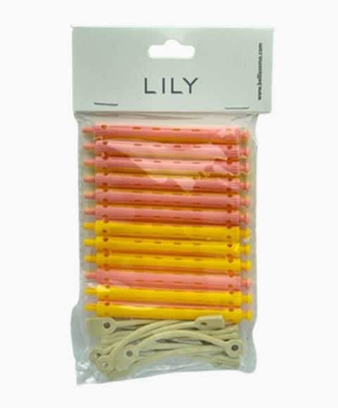 LILY COLLECTION PERM RODS YELLOW AND PINK B4301039 Kids Hair Accessories Asetena Pa
