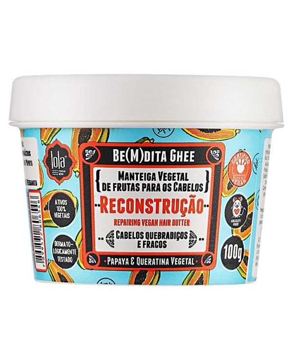BEMDITA GHEE PAPAYA AND QUERATINA VEGETAL REPAIRING VEGAN HAIR BUTTER 350 g Treatments Asetena Pa