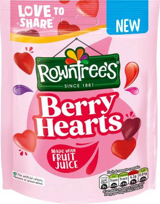 Rowntrees Berry Hearts 10x115g
