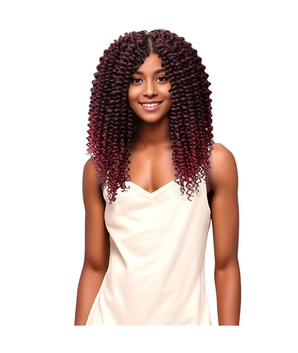 BOHO 4X CARIBBEAN PRE STRETCHED WATER WAVE BUNDLE BRAIDS 14" Color 2 Hair for Braid Extensions Asetena Pa