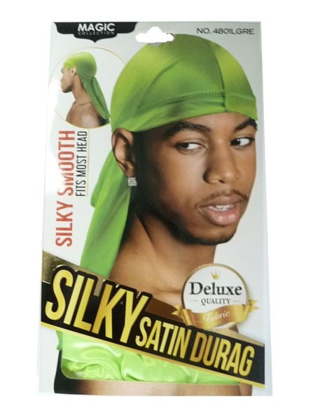MAGIC COLLECTION SILKY SATIN DURAG 4801LGRE Color Lime Green Durags and Caps Asetena Pa