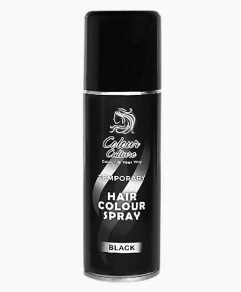 COLOUR CULTURE TEMPORARY HAIR COLOUR BLACK SPRAY 125 ml Hair Color Asetena Pa