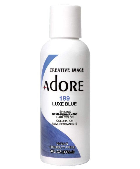 ADORE SHINING SEMI PERMANENT HAIR COLOR LUXE BLUE 118 ml Hair Color Asetena Pa