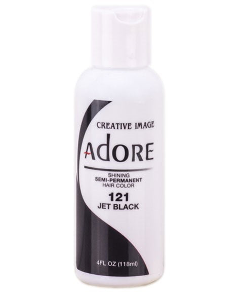 ADORE SHINING SEMI PERMANENT HAIR COLOR JET BLACK 118 ml Hair Color Asetena Pa