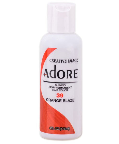 ADORE SHINING SEMI PERMANENT HAIR COLOR ORANGE BLAZE 118 ml Hair Color Asetena Pa