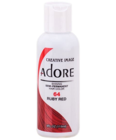 ADORE SHINING SEMI PERMANENT HAIR COLOR RUBY RED 118 ml Hair Color Asetena Pa
