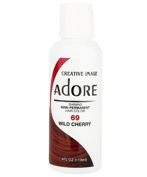 ADORE SHINING SEMI PERMANENT HAIR COLOR WILD CHERRY 118 ml Hair Color Asetena Pa