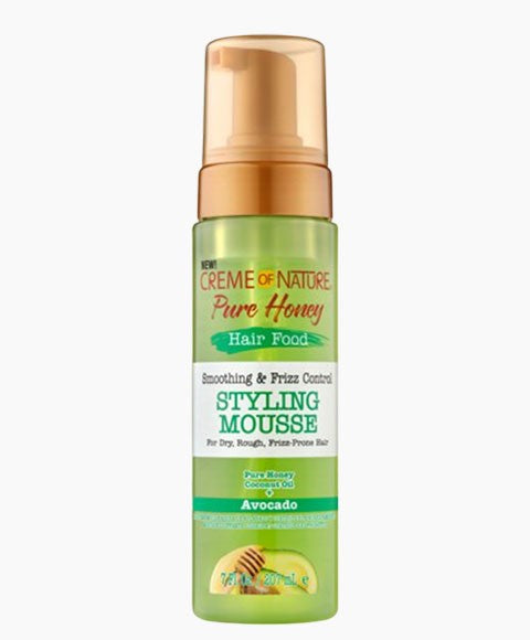 PURE HONEY HAIR FOOD SMOOTHING AND FRIZZ CONTROL STYLING MOUSSE 207 ml Hair Styling Asetena Pa