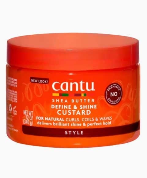 CANTU SHEA BUTTER DEFINE AND SHINE CUSTARD 340 g (Pack of 2) Treatments Asetena Pa