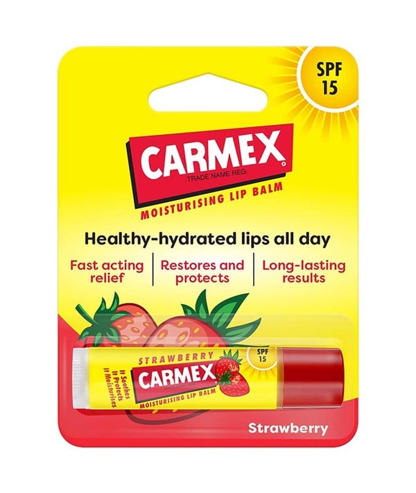 CARMEX MOISTURISING LIP BALM STICK STRAWBERRY 5ml Lips Asetena Pa