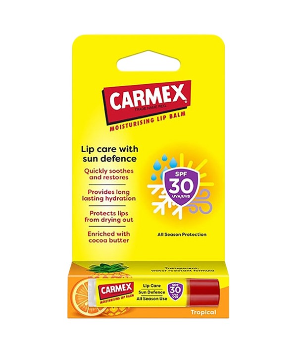 CARMEX MOISTURISING LIP BALM TUBE TROPICAL 4.25 g Lips Asetena Pa