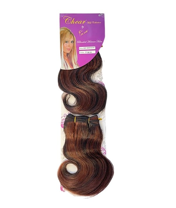 CHEAR BLENDED HUMAN HAIR 2 IN 1 BODY WAVE 8 Color P1B/33 Synthetic Weave Hair Asetena Pa