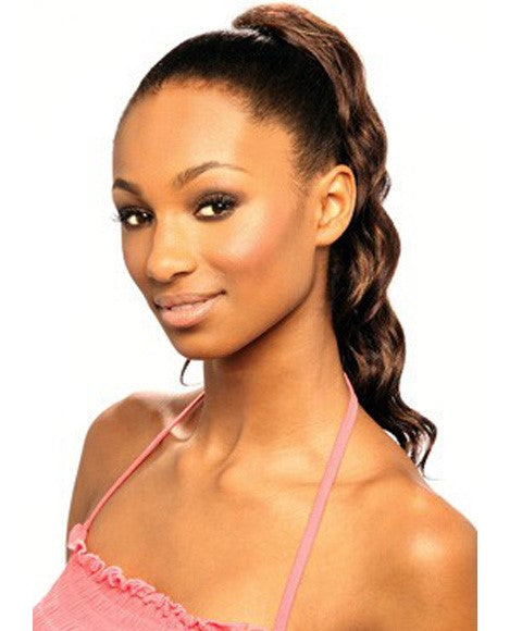 CHERISH SYN DRAWSTRING NEW YORK GIRL PONYTAIL Color 99J PonyTail Asetena Pa