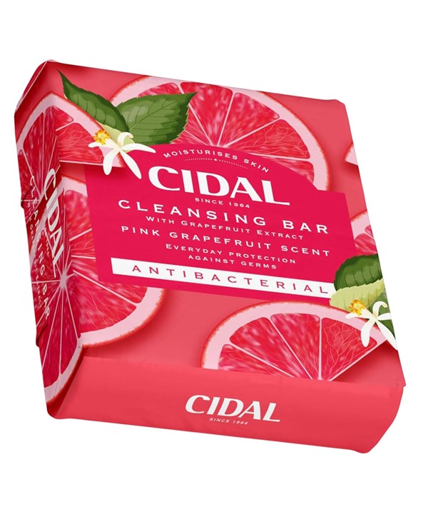 CIDAL PINK GRAPEFRUIT SCENT ANTIBACTERIAL CLEANSING BAR 2x100 g Body Care Asetena Pa