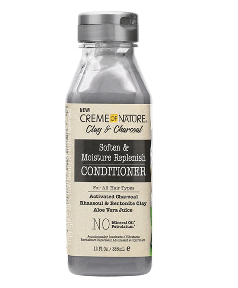 CLAY AND CHARCOAL SOFTEN AND MOISTURE REPLENISH CONDITIONER 355 ml Conditioner Asetena Pa