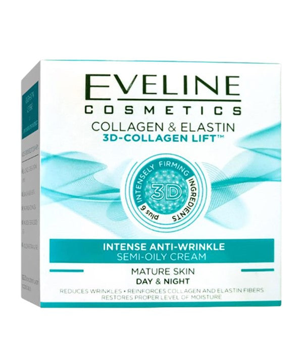 COLLAGEN ELASTIN 3D COLLAGEN LIFT INTENSE ANTI WRINKLE SEMI OILY CREAM 50 ml Even Skin Tone Asetena Pa