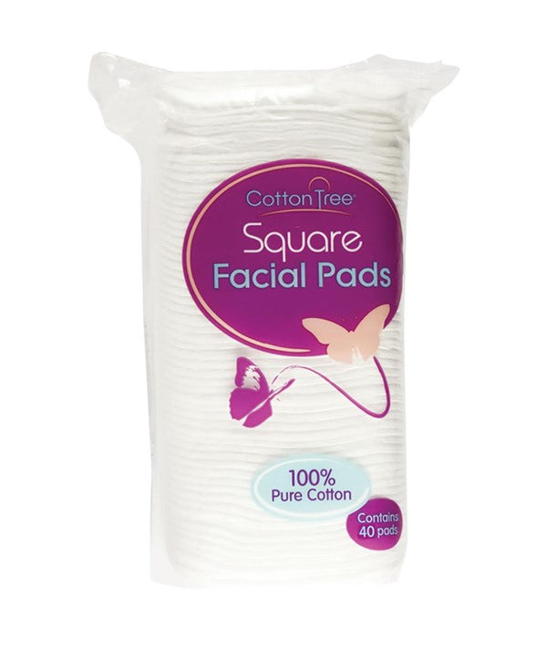 COTTON TREE SQUARE FACIAL PADS 40 Pads Personal Care Asetena Pa