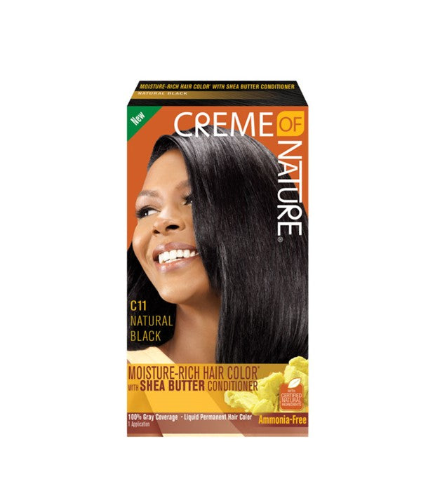 MOISTURE RICH HAIR COLOR WITH SHEA BUTTER CONDITIONER C11 NATURAL BLACK 1 Application Hair Color Asetena Pa