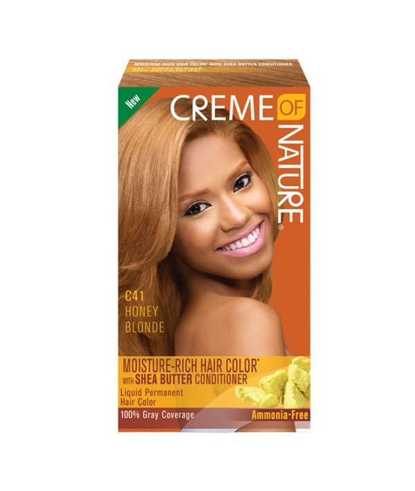 MOISTURE RICH HAIR COLOR WITH SHEA BUTTER CONDITIONER C41 HONEY BLONDE 1 Application Hair Color Asetena Pa