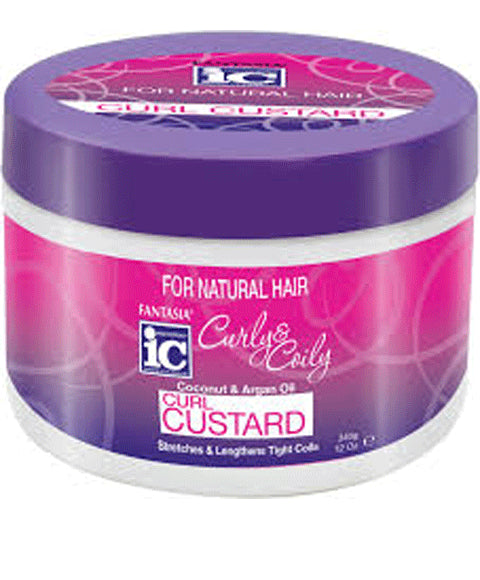 IC FANTASIA COCONUT AND ARGAN OIL CURL CUSTARD 340g Treatments Asetena Pa