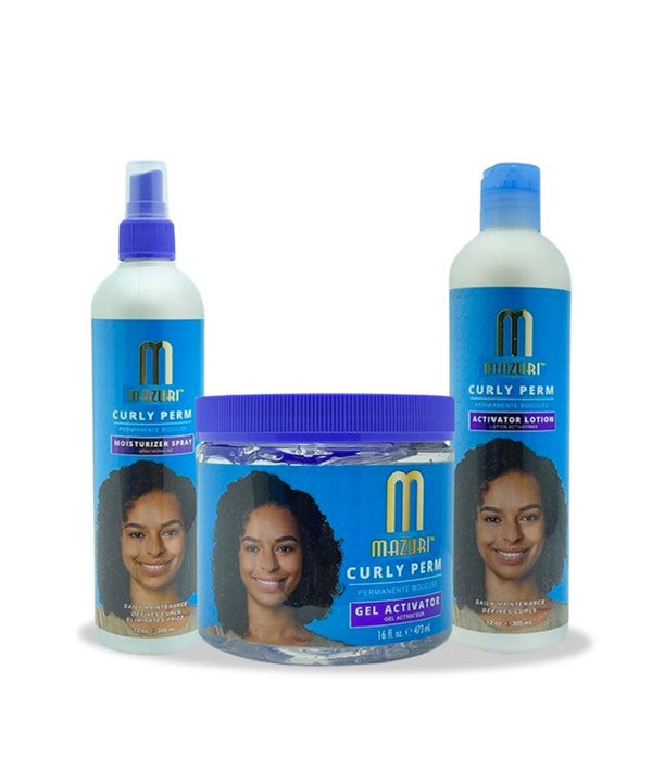 CURLY PERM COLLECTION BUNDLE Relaxer n Texturizer Asetena Pa