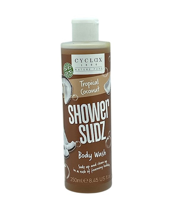 CYCLAX TROPICAL COCONUT SHOWER SUDZ BODY WASH 250 ml Body Care Asetena Pa