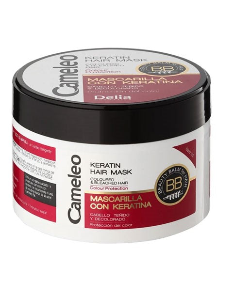 DELIA COSMETICS CAMELEO SALT FREE KERATIN HAIR MASK COLOR CARE 200ml Treatments Asetena Pa
