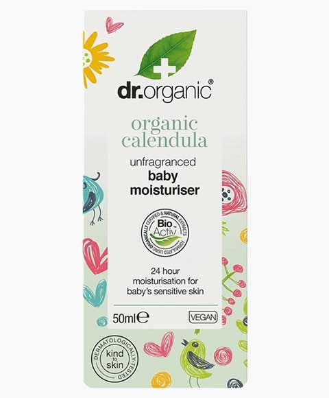 ORGANIC CALENDULA UNFRAGRANCED BABY MOISTURISER 50 ml Kids Skincare Asetena Pa