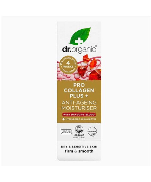 PRO COLLAGEN PLUS ANTI AGEING MOISTURISER WITH DRAGONS BLOOD 50 ml Vegan Skincare Asetena Pa
