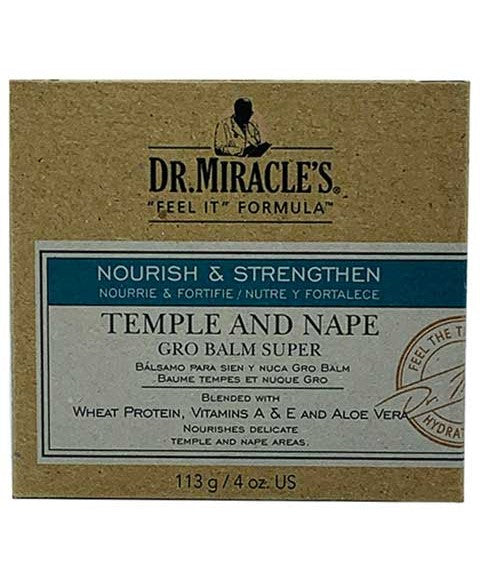 DR. MIRACLES TEMPLE N NAPE GRO BALM SUPER 113 g (Pack Of 2) Treatments Asetena Pa