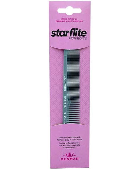 STARFLITE CUTTING COMB NO 858 Color GREY Hair Brushes and Combs Asetena Pa