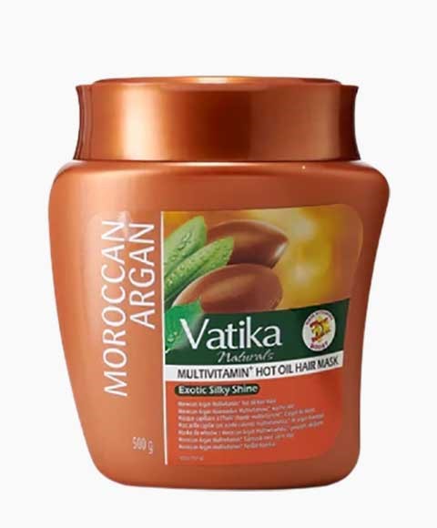 VATIKA NATURALS MOROCCAN ARGAN MULTIVIMIN HOT OIL HAIR MASK 500 g Treatments Asetena Pa