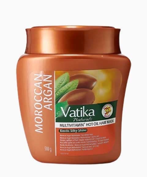 VATIKA NATURALS MOROCCAN ARGAN MULTIVIMIN HOT OIL HAIR MASK 500 g Treatments Asetena Pa