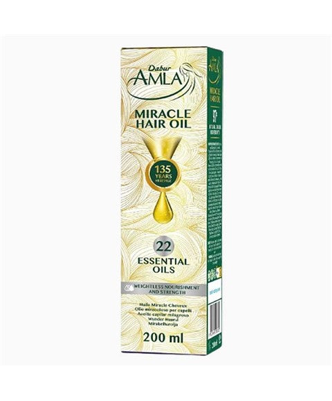 DABUR AMLA MIRACLE HAIR OIL 200 ml Sprays, Serums and Oils Asetena Pa