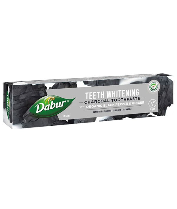 DABUR TEETH WHITENING CHARCOAL TOOTHPASTE 100 ml Dental Care Asetena Pa