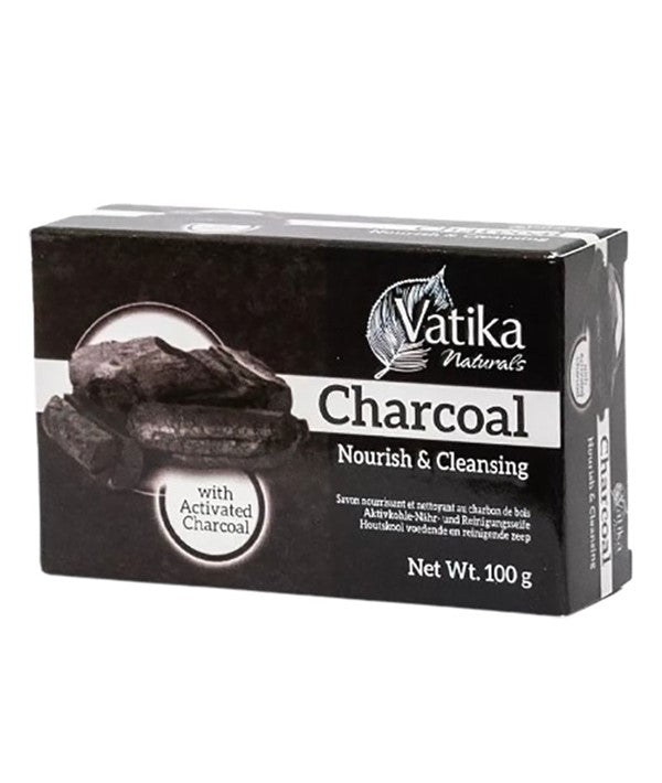 VATIKA NATURALS NOURISH AND CLEANSING CHARCOAL SOAP 100 g Body Care Asetena Pa