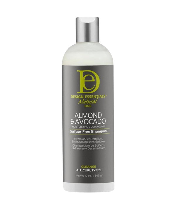 DESIGN ESSENTIALS NATURAL ALMOND AND AVOCADO SULFATE FREE SHAMPOO 356 ml Shampoo Asetena Pa
